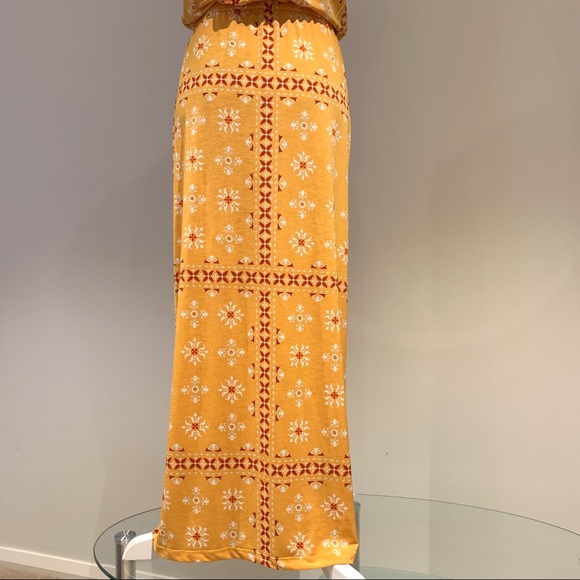 TIGERLILY Women’s Anja Maxi Dress Yellow Size 10 - Picture 3 of 5